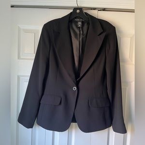 New York & Company black one button blazer, size 8
